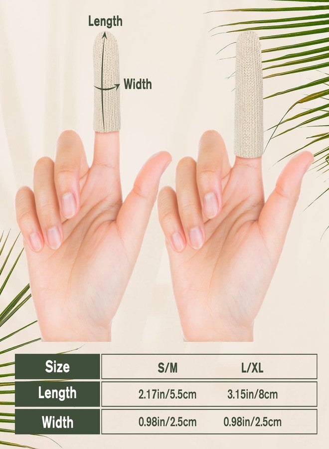 Evridwear Cotton Finger Cots Cotton Cushion 20PCS for Cracked Skin, Eczema, Calluses, Moisture Wicking, Finger Protection for Men & Women (Short Length) - Image 5